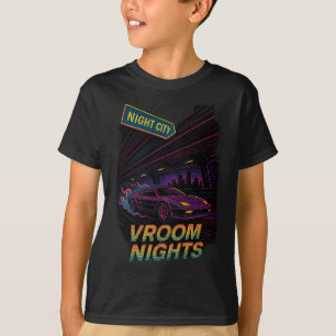 Camiseta Carrera de medianoche - Conducción Neon Retro City