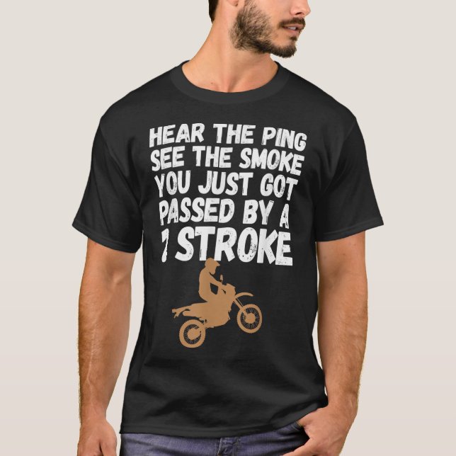 Camiseta Carrera de moto-tierra que acabas de pasar por un (Anverso)
