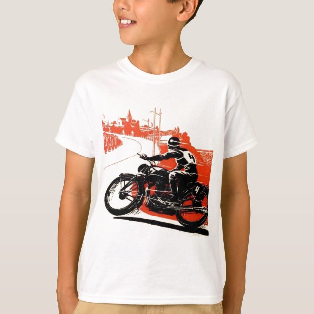 Camiseta Carrera de motocicleta de Vintage (Anverso)