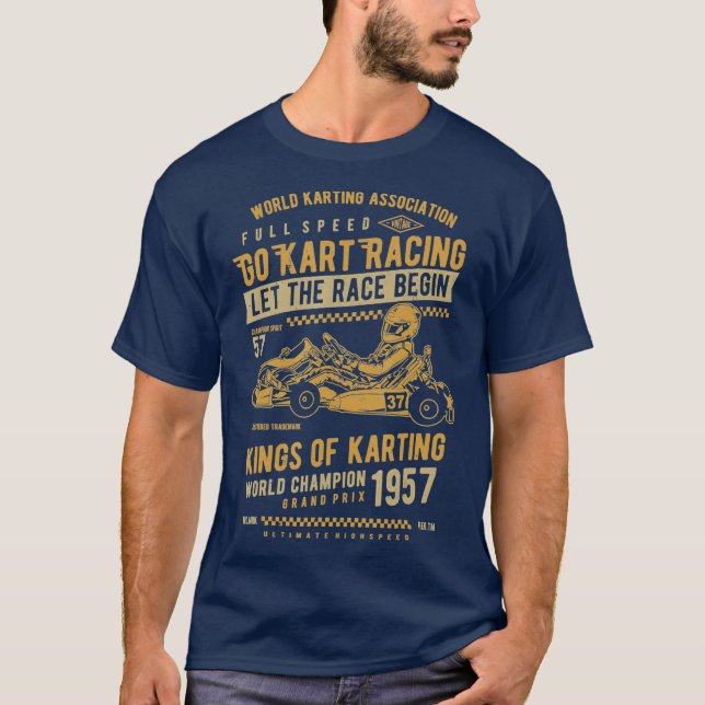 Camiseta Carrera de regalo de karting Kart niños adultos se (Anverso)