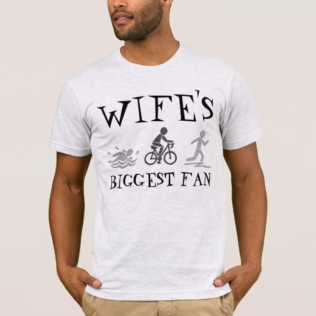 Camiseta Carrera de triatleta en bicicleta de natación más  (Anverso)