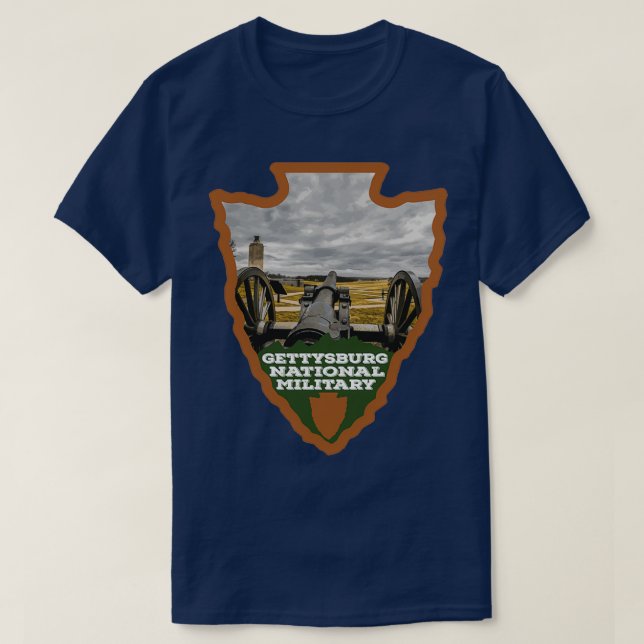 Camiseta Carrera del Parque Militar Nacional de Gettysburg  (Diseño del anverso)