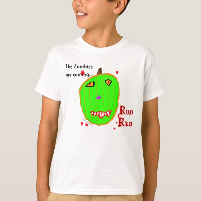 Camiseta Carrera del Zombie Verde (Anverso)