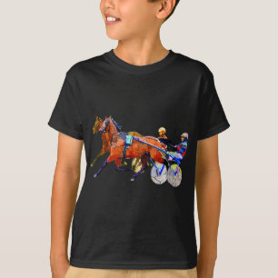 Camiseta Carrera deportiva de caballos y Carreras del mazo 