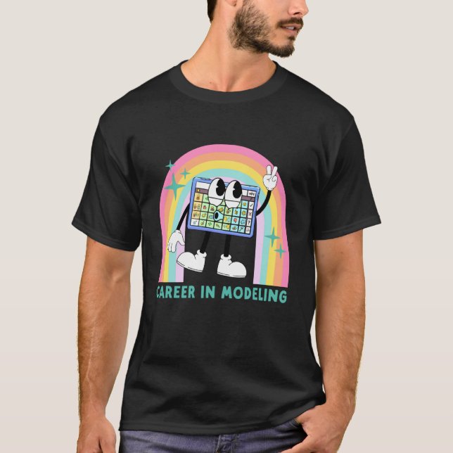 Camiseta Carrera en Modelaje Profesor AAC SLP SPED Comunica (Anverso)