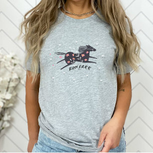 Camiseta Carrera Inspiradora libre, T-Sh cristiana de mujer