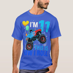 Camiseta Carreras 11.º Nacimiento Niño coche negro 11 años