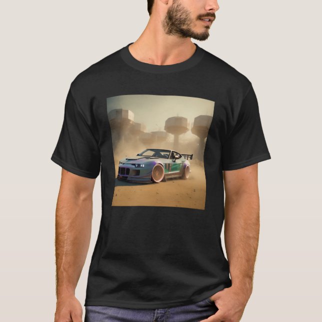 Camiseta Carreras Alien Pl Futurista Classic Sports Car Rac (Anverso)