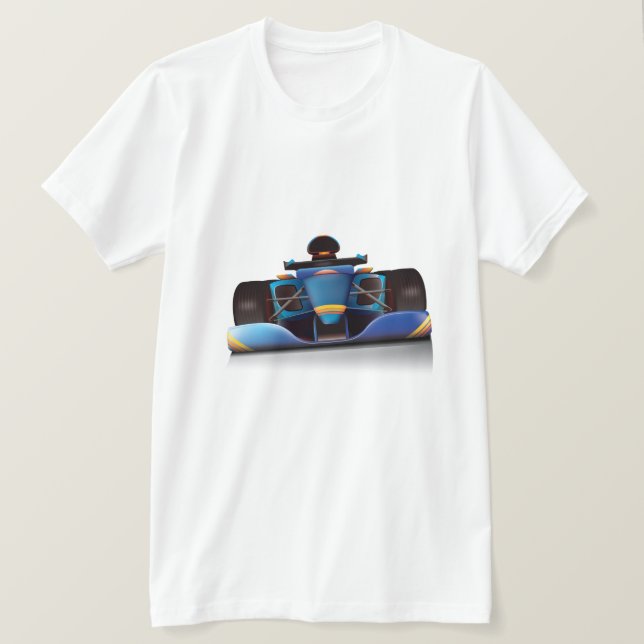 Camiseta Carreras azul (Anverso del diseño)