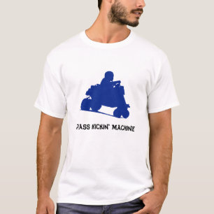 Camiseta Carreras azules del cortacésped del golpeador de
