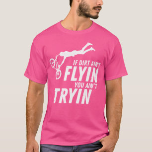 Camiseta Carreras Bmx En Bicicleta Sucia Para Niños