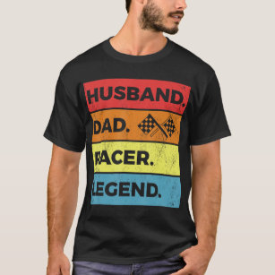 Camiseta Carreras Dad Vintage Husband Dad Racer Leyenda Rac