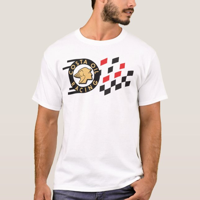 Camiseta Carreras de aceite de Costa Atrás (Anverso)
