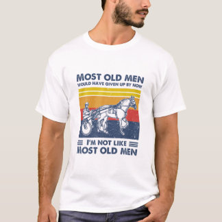 Camiseta Carreras de arnés que la mayoría de los ancianos h