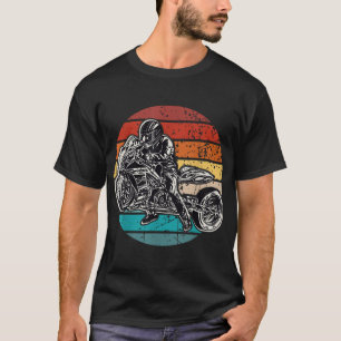 Camiseta Carreras de arrastre de motocicleta de vintage, bi