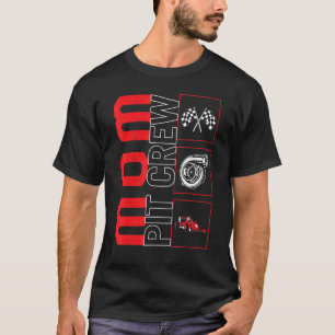 Camiseta Carreras de autos de la tripulación de cabina de m