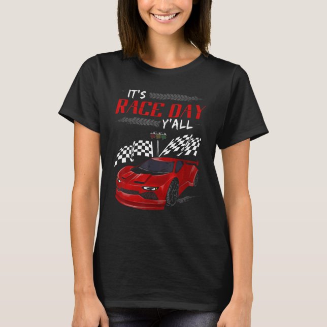 Camiseta Carreras de autos Dirt Track es un negocio de moto (Anverso)