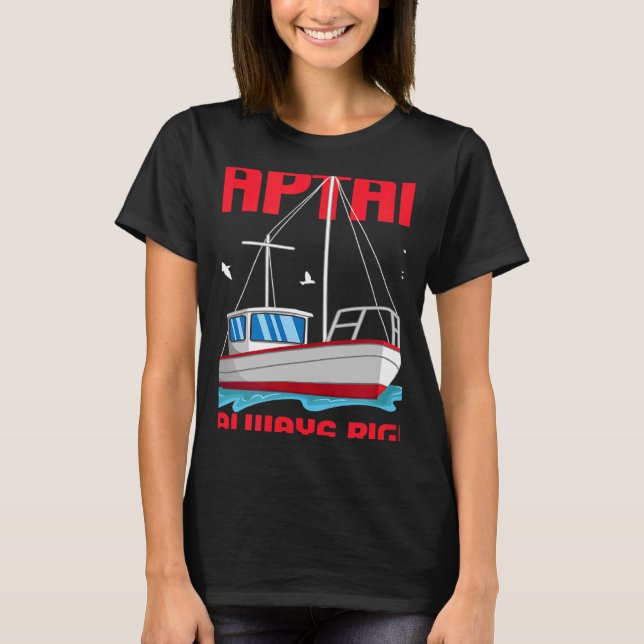 Camiseta Carreras de barco deportivo capitán barco (Anverso)