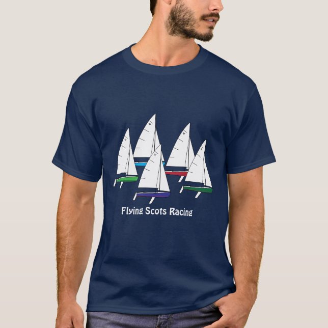 Camiseta Carreras de barcos de vela escoceses (Anverso)