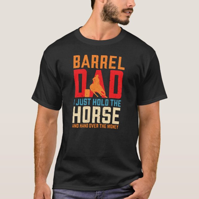 Camiseta Carreras de barril barril de barril papá divertido (Anverso)