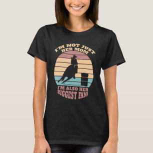 Camiseta Carreras de barril Caballo Vintage Retro Mamá Cowg