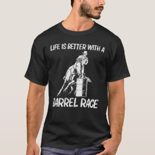 Camiseta Carreras De Barril De Guay Para Hombres Rodeo Barr