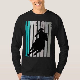 Camiseta Carreras de barril Fierce Cowgirl Gorra Tema occid