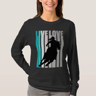 Camiseta Carreras de barril Fierce Cowgirl Gorra Tema occid