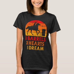 Camiseta Carreras de barril Racer Caballo Rigiendo Rodeo Va