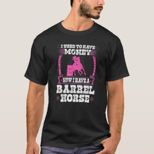 Camiseta Carreras de barril Rodeo Cita De Caballo De Vaquer