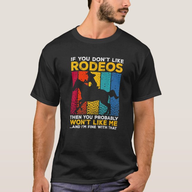 Camiseta Carreras de barril Si no le gustan los Rodeos 1 (Anverso)