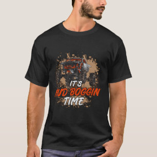 Camiseta Carreras de barro tiempo de boga de barro de barro