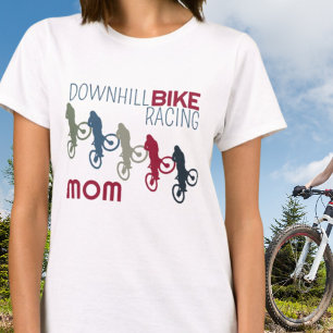 Camiseta Carreras de bicicleta cuesta abajo, mamá