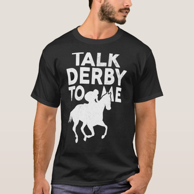 Camiseta Carreras De Caballo Derby Dueño De Raza Habla Derb (Anverso)