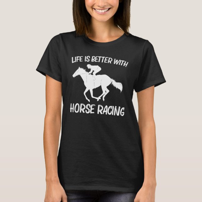Camiseta Carreras De Caballo Guay Para Hombres Mujeres Caba (Anverso)