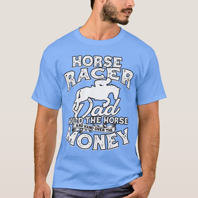 Camiseta Carreras de Caballo Papá Hípica Ecuestre Hípica (Anverso)