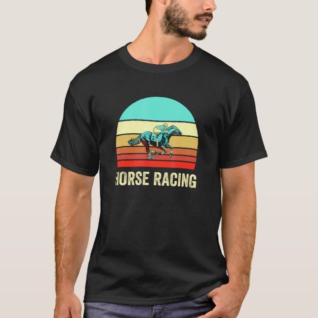 Camiseta Carreras de caballos de caza con estilo retro vint (Anverso)