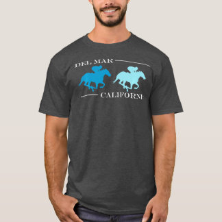 Camiseta Carreras de caballos Del Mar California Larga Mang