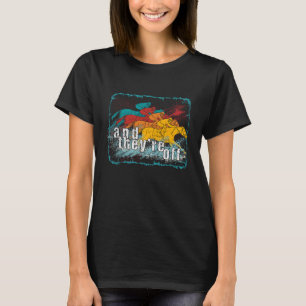 Camiseta Carreras de caballos Derby y están fuera de la grá