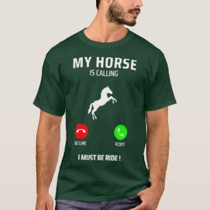 Camiseta carreras de caballos divertidos citas de caballos