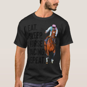 Camiseta Carreras de caballos Jockey del día del derby retr