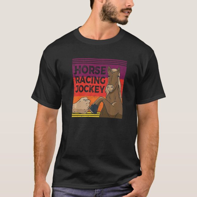Camiseta Carreras de caballos Jockey Horses Race Racer (Anverso)