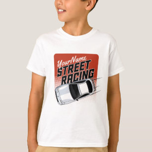 Camiseta Carreras de calle personalizadas de automovilismo 