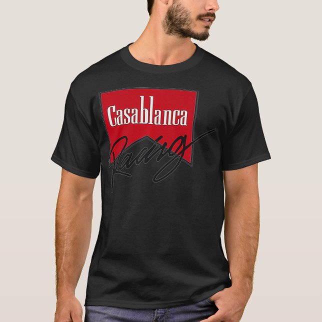 Camiseta CARRERAS de CASABLANCA doble cara premium (Anverso)
