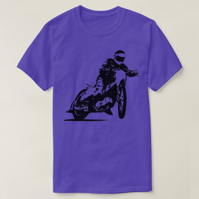 Camiseta Carreras de circuito de carreras de motocicletas  (Diseño del anverso)
