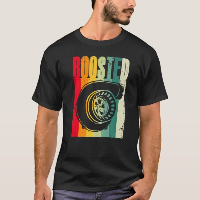 Camiseta Carreras de coche con motor Turbo Car Boosted (Anverso)