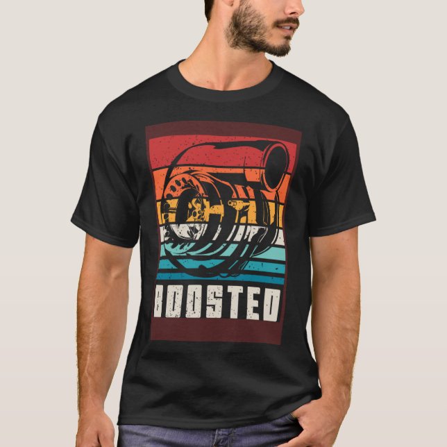 Camiseta Carreras de coche con motor Turbo Car Boosted (Anverso)