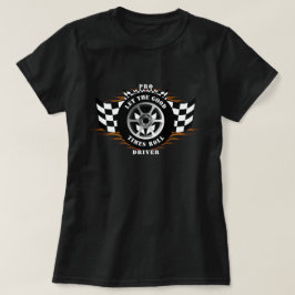 Camiseta Carreras de coche deportivo Pro Burnout Flames Pro