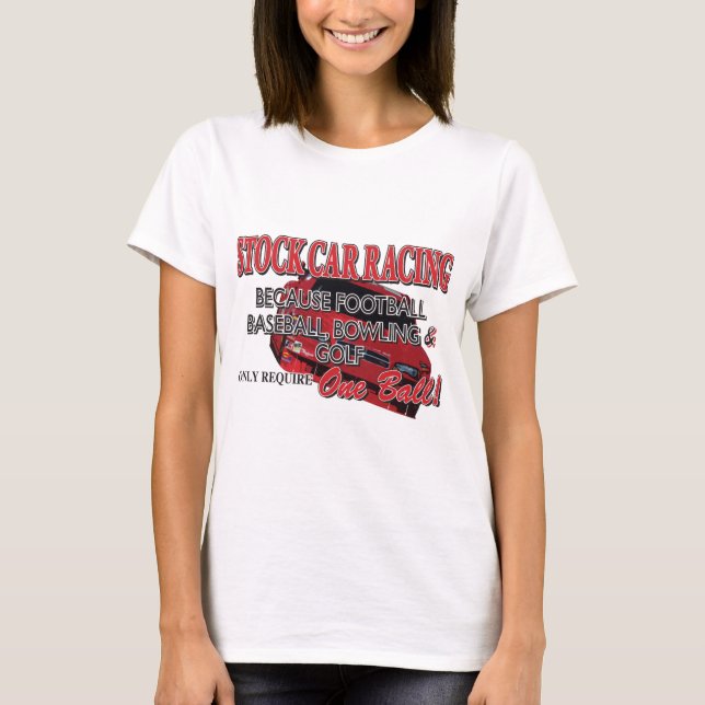 Camiseta Carreras de coches de bolsa (Anverso)