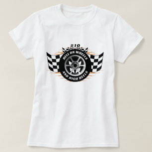 Camiseta Carreras de coches deportivos Infierno en ruedas y